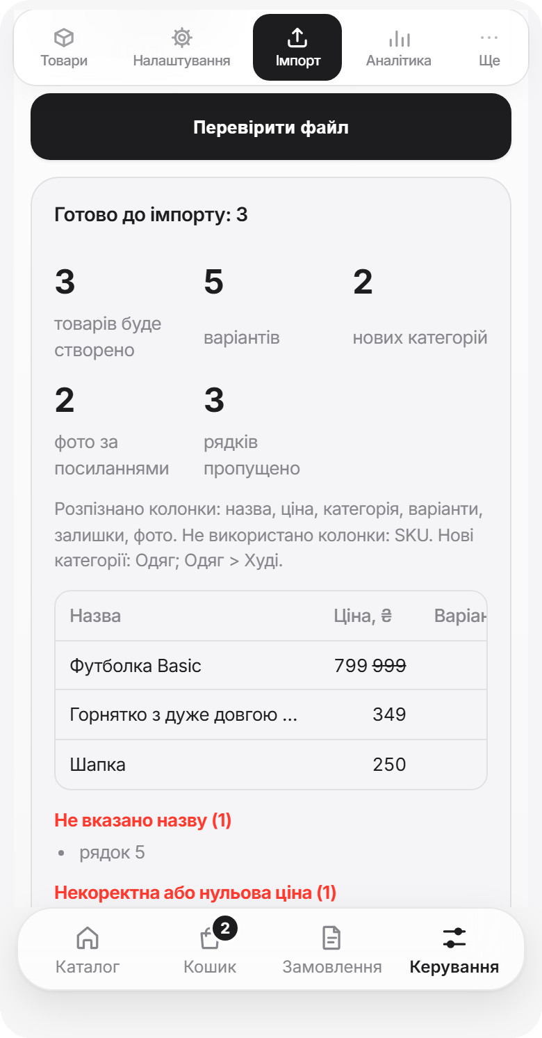Результат перевірки файлу